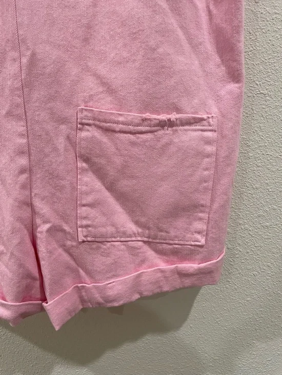 Show Me Your MuMu Range Romper Jumpsuit Pink Button Up NWT Size Medium Summer - Picture 14 of 14